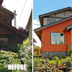This before and after caught my eye because it is a realistic and considerate remodel with care and concern. Scale, form and funtion- Check . Humble, modern and sleek- Check.