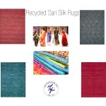 Recycled Sari Silk Rugs